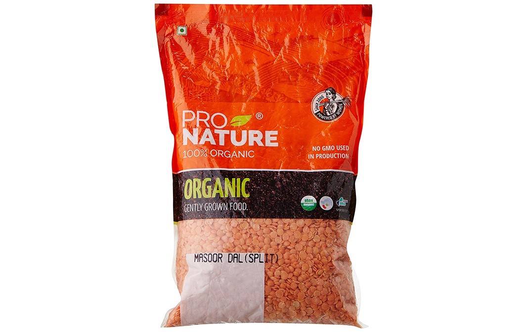 Pro Nature Organic Masoor Dal (Split)    Pack  500 grams